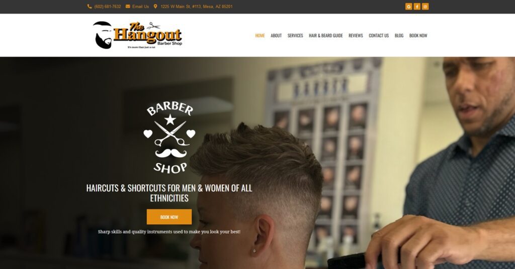 Welcome to the new website for The Hangout Barber Shop